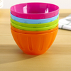 Kitchen Bowl Set Mixed Color Plastic Reusable Bowl Set Multipurpose Cheap Dinnerware Bowl for Fruit Salad