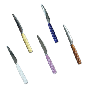 12-Piece Stainless Steel Flatware Ceramic Handle Fruit Knife Cutlery Set