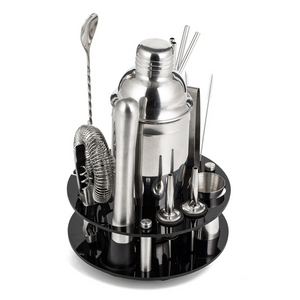 14 PCS Set Barware Bar Bartender Mixology Bottle Kit Tools Accessories Stainless Steel Cocktail Shaker Set