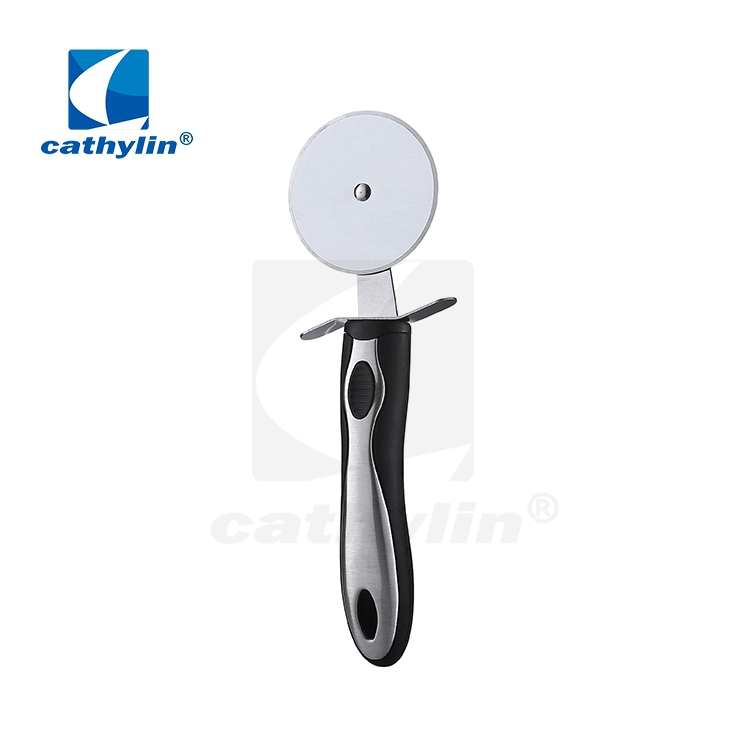 Cathylin Kitchen Gadget Tool Wholesale Custom Logo Plastic Round Handle Wheel Pizza Cutter