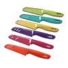 Wholesale bulk cheap price fruit cutter colorful stainless steel kitchen chef knife set with plastic handle shell
