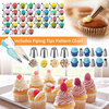 Amazon Hot Sale 236 Pcs Cake Decorating Kit Supplies Baking Cake Piping Tips Tools with Storage Box