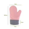 BBQ Grill Double Sided Full Color Print Oven Mitt Washable Long Cotton Silicone Oven Mitt for Kitchen Baking