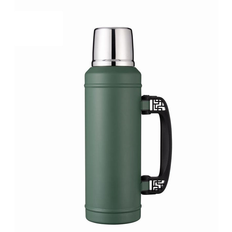 Portable Camping Travel Cup 1.2 L Double Wall Stainless Steel 304 Thermos Vacuum Flask with Handle