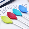 Silicon Rubber Stainless Steel Infant Baby Feeding Spoon Kids Children Cutlery Set