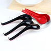 Modern Red Plastic Melamine Tasting Stirrer Soup Spoon for Sugar Espresso Coffee Or Tea
