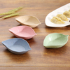 Wheat Multipurpose Seasoning Bowl Leaf Heart Shape Seasoning Bowl Small Plates Snack Dish Sauce Easy To Clean Kitchen Tools