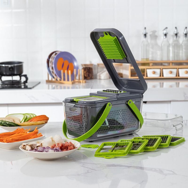 Kitchen Tools ABS Plastic Mandoline 15 In 1 Multi-functional Food Slicer Vegetable Cutter Chopper