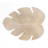 Wholesale Leaf Shaped Hollow Placemat Eco Friendly Resistant Washable Placemats Non-slip Soft Pvc Drink Coasters