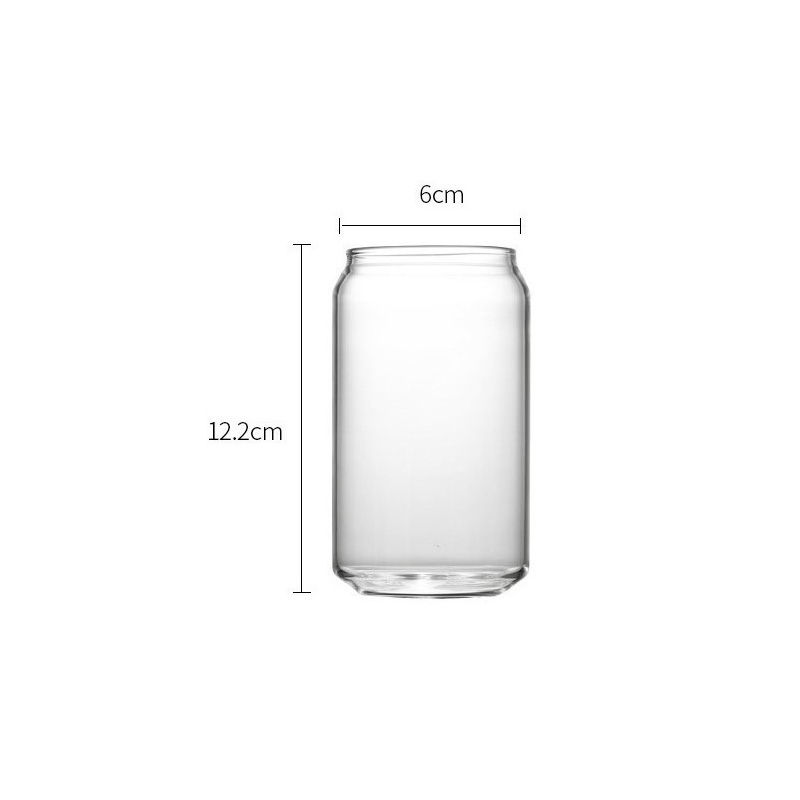 Creative Novel New Modern Style Glass Round Unique Can Shape Coke Drink Juice Cocktail Glasses