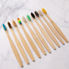 Eco Reusable Natural Bamboo Colorful Head Soft Brush Toothbrush