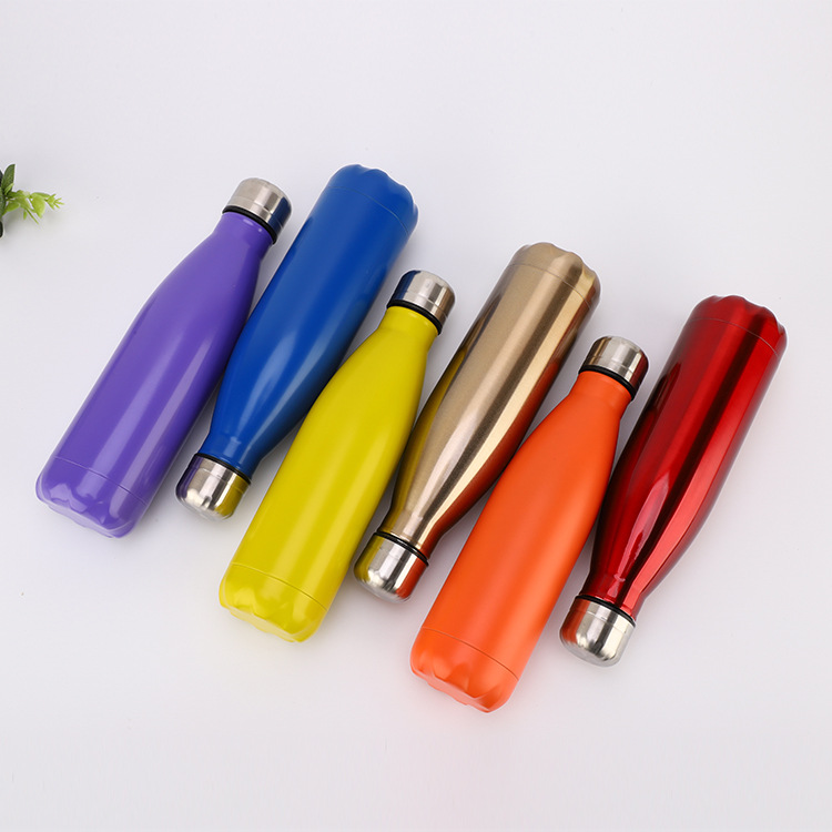 500ml Double Wall Vacuum Flask Sport Insulated Metal Stainless Steel Drink Water Bottle