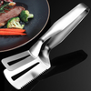 Stainless steel 201# 304# kitchen tool manual hand press easy use oil meat shovel steak clamp tong clip for steak