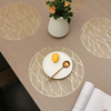 Customized Washable Clear Printed Round Dinning Table Mat Anti-skid And Heat-insulation Pvc Placemat Set